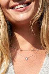 Estella Bartlett Buttercup Pendant with Pearl - Silver Plated