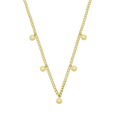 Estella Bartlett Multi Sun Charm Necklace - Gold