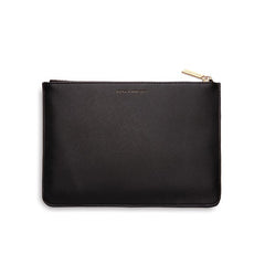 Estella Bartlett Medium Pouch Black - 'Enjoy The Little Things'