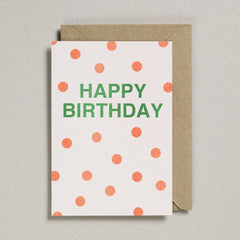 Petra Boase Orange / Green Happy Birthday Card
