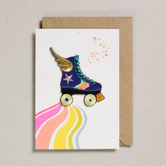 Petra Boase Iron on Patch Card - Rollerskate