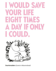 Moomin ‘Save Your Life’ Greeting Card