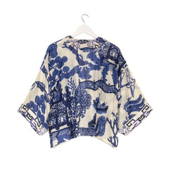 One Hundred Stars Giant Willow Blue Kimono