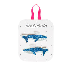 Rockahula Kids Blue Whale Glitter Clips
