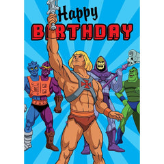 He-Man Happy Birthday Card