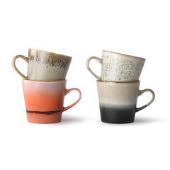 HKliving 70's Ceramics Americano Mugs - Set of 4