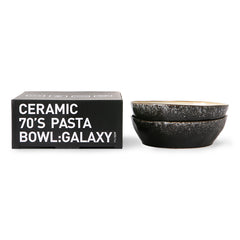 HKliving 70's Ceramics Pasta Bowls Galaxy - Set of 2