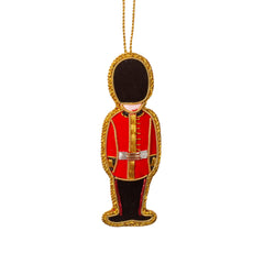 Sass & Belle London Royal Guard Zari Embroidery Christmas Tree Decoration