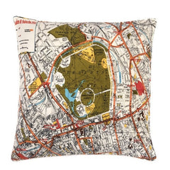 One Hundred Stars London Map Cushion Cover