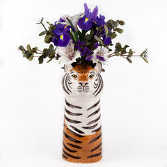 Quail Ceramics Tiger Flower Vase