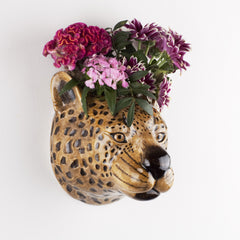 Quail Ceramics Leopard Wall Vase