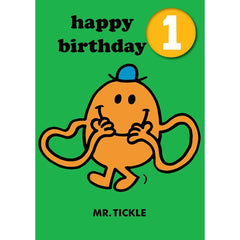 Mr. Tickle Age 1 Badge Card