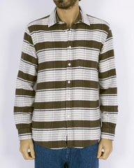 Portuguese Flannel Moss Stripe Shirt