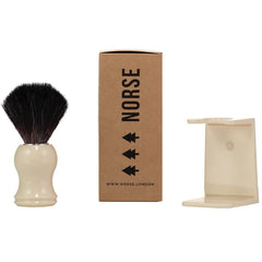 Norse Shaving Brush and Stand - Ivory