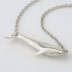 Alex Monroe Blue Whale Necklace