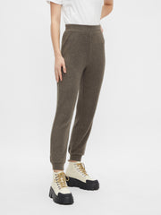 Pieces Circle High Rise Lounge Trousers - Black Olive