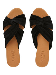 Pieces Nellie Suede Sandals - Black