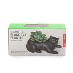 Kikkerland Cosmo The Black Cat Planter