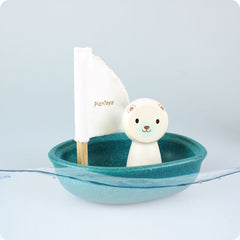 Plan Toys - Sailing Boat Bath Toy - Polar Bear