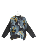 One Hundred Stars Pansy Charcoal Oversized Cashmere Cardigan