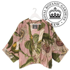 One Hundred Stars Passion Flower Pink Kimono