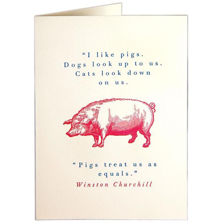 Pigs Greeting Card - Archivist Press