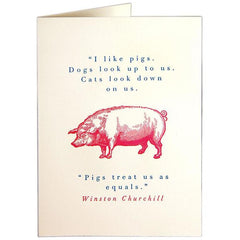 Pigs Greeting Card - Archivist Press