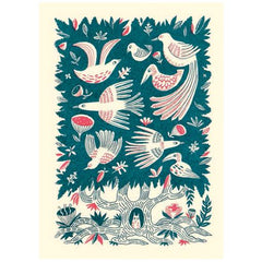 Tree of Birds Greeting Card - Canns Down Press by Mellisa Castrillon