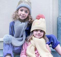 Rockahula Kids Shimmer Sequin Knitted Hat Blue