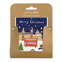 James Ellis Merry Christmas London Theme Mini Pack Cards