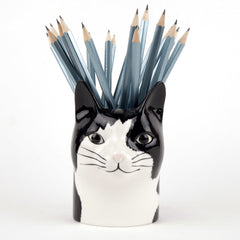 Quail Ceramic Barney Cat Pencil Pot