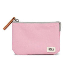 Roka Carnaby Small Sustainable Canvas Antique Pink Wallet
