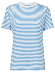 Selected Femme Striped Organic Cotton T-Shirt - Black