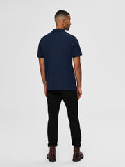 Selected Homme Neo Organic Cotton Polo - Navy
