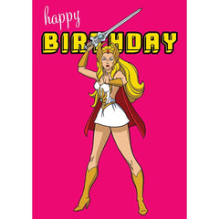 She-Ra Happy Birthday Card