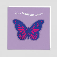 Butterfly Sequin Card - Redback Cards