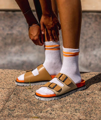 Surface Project Sandals - Cooper Orange / Beige