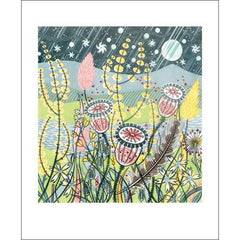 Season Song Linocut Card - Art Angels by Angie Lewin