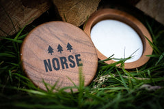 Norse Acacia Wood Shaving Bowl & Shaving Soap - Bergamot