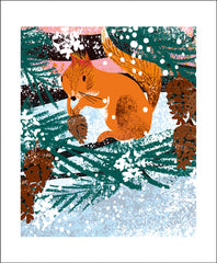Art Angels - Winter Squirrel by Tim Hopgood