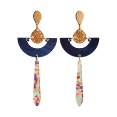 Toolally Daphnes Earrings - Blue Pearl