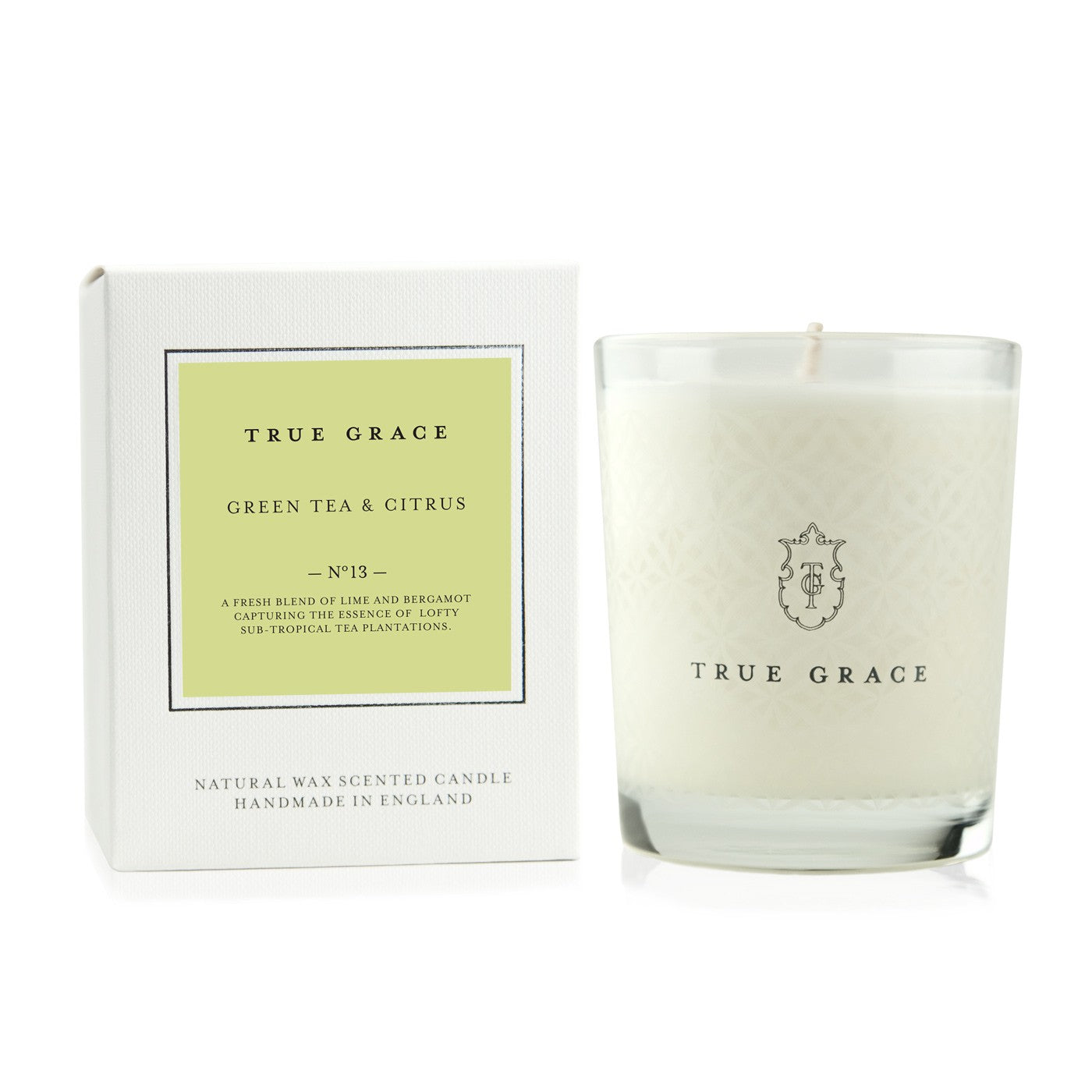 True Grace Green Tea & Citrus Candle 