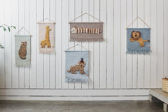 OYOY Mini Tiger Wall Rug - Green