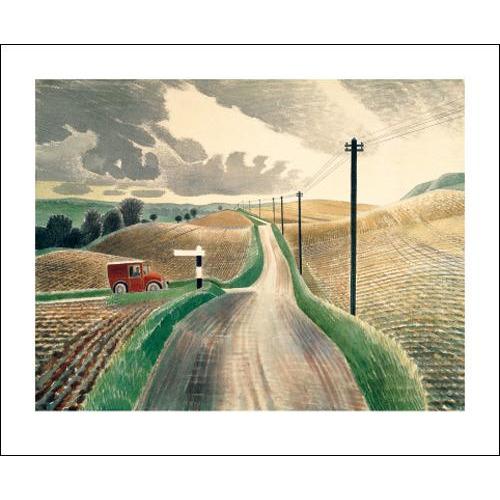 Wiltshire Landscape, 1937 Card - Art Angels by Eric Ravillious