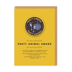 Ohh Deer Party Animal Woven Patch Card