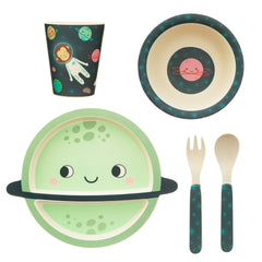 Sass & Belle Space Bamboo Tableware Set