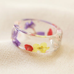 Lisa Angel - Bright Dried Flower Resin Ring