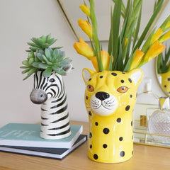Lisa Angel - Ceramic Zebra Head Vase
