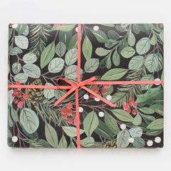 Caroline Gardner Christmas Foliage Double Sided Wrapping Paper