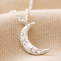 Lisa Angel- Crystal Crescent Moon Necklace